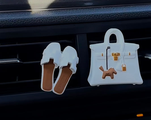 Diffuseur de Parfum Voiture - Claquettes Blanc